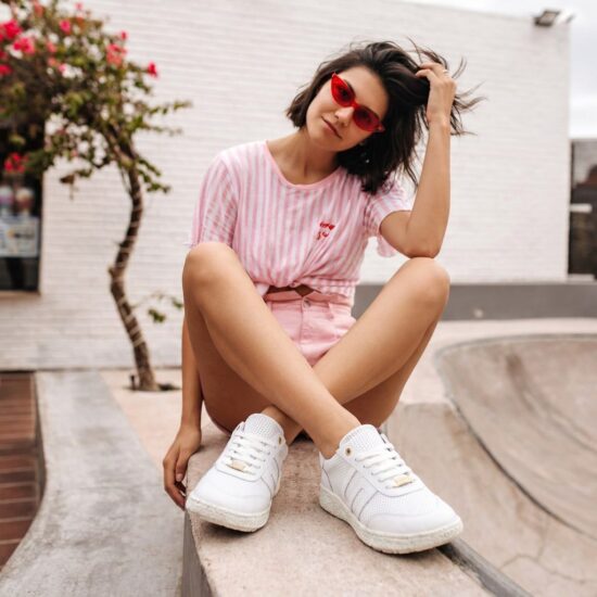 Barfußschuhe für Damen mit breiter Zehenbox - Бял