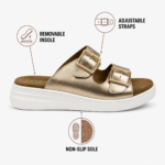 Damen-Sandalen und Pantoletten - Malia Gold