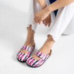Bunte Damen-Clogs mit Fußbett — 4
