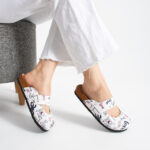 Bunte Damen-Clogs mit Fußbett — 4
