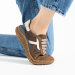 Barfußschuhe für Damen aus echtem Leder mit breiter Zehenbox — 5