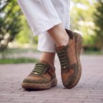 Barfußschuhe für Damen aus echtem Leder mit breiter Zehenbox — 10
