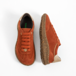 Barfußschuhe für Damen aus Veloursleder mit breiter Zehenbox - Seitenansicht