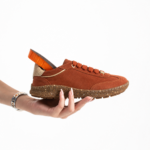 Barfußschuhe für Damen aus Veloursleder mit breiter Zehenbox