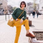 Barfußschuhe für Damen aus Veloursleder mit breiter Zehenbox - Оранжев