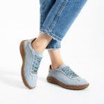 Barfußschuhe für Damen aus Veloursleder mit breiter Zehenbox - Wildleder