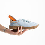 Barfußschuhe für Damen aus Veloursleder mit breiter Zehenbox - TSL Barefoot Icon Sky - 9
