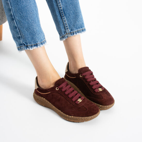 Barfußschuhe für Damen aus Veloursleder mit breiter Zehenbox