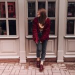Barfußschuhe für Damen aus Veloursleder mit breiter Zehenbox - Червен