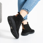 TSL Barefoot North Jet - Schwarz - Nubukleder