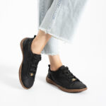 Barfußschuhe für Damen aus echtem Leder mit breiter Zehenbox - Естествена кожа