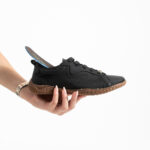 Barfußschuhe für Damen aus echtem Leder mit breiter Zehenbox