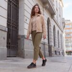 Barfußschuhe für Damen aus echtem Leder mit breiter Zehenbox - Черен