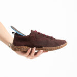 Barfußschuhe für Damen aus echtem Leder mit breiter Zehenbox - Detail