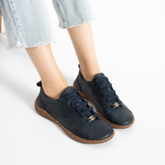 Barfußschuhe für Damen aus echtem Leder mit breiter Zehenbox