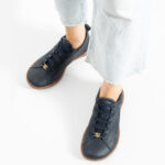 Damen TSL Barefoot Zero Navy от Естествена кожа