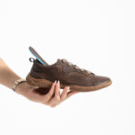 Barfußschuhe für Damen aus echtem Leder mit breiter Zehenbox - Detail