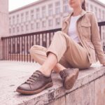Barfußschuhe für Damen aus echtem Leder mit breiter Zehenbox - Кафяв