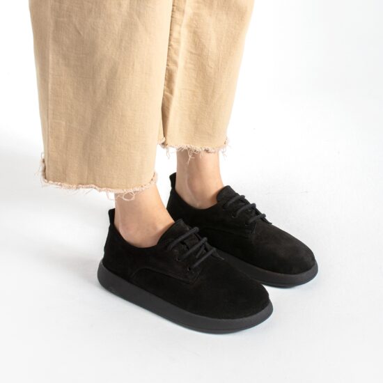Bequeme Damenschuhe aus echtem Veloursleder mit Memory Foam