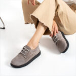 Bequeme Damenschuhe aus echtem Veloursleder mit Memory Foam - Естествен велур