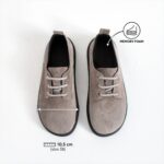 Bequeme Damenschuhe aus echtem Veloursleder mit Memory Foam - Seitenansicht