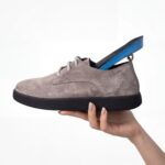 Bequeme Damenschuhe aus echtem Veloursleder mit Memory Foam - Draufsicht
