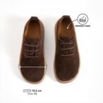 Bequeme Damenschuhe aus echtem Veloursleder mit Memory Foam - Draufsicht