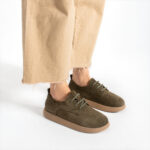 Bequeme Damenschuhe aus echtem Veloursleder mit Memory Foam