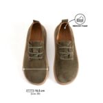 Bequeme Damenschuhe aus echtem Veloursleder mit Memory Foam - Seitenansicht