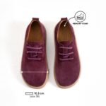 Bequeme Damenschuhe aus echtem Veloursleder mit Memory Foam - Seitenansicht