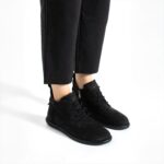 Damen-Stiefeletten aus Nubuk mit Memory Foam
