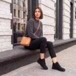 Damen-Stiefeletten aus Nubuk mit Memory Foam - Draufsicht