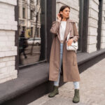Damen-Stiefeletten aus Nubuk mit Memory Foam - Зелен