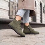 Damen-Stiefeletten aus Nubuk mit Memory Foam - Detail