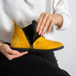 Damen-Stiefeletten aus Nubuk mit Memory Foam - Seitenansicht
