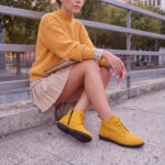 Damen-Stiefeletten aus Nubuk mit Memory Foam - Draufsicht