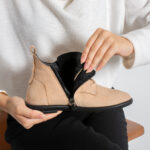 Damen-Stiefeletten aus Nubuk mit Memory Foam - Seitenansicht