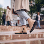 Damen-Stiefeletten aus Nubuk mit Memory Foam - Detail