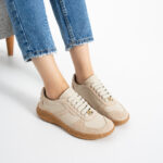 Barfußschuhe für Damen aus echtem Leder mit breiter Zehenbox