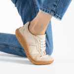 Barfußschuhe für Damen aus echtem Leder mit breiter Zehenbox — 5