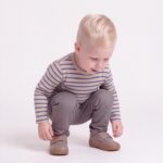 Barfußschuhe für Kinder aus echtem Lede - Сив