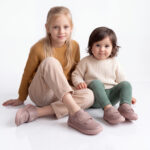 Barfußschuhe für Kinder aus echtem Lede - Розов