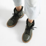 Damen-Stiefeletten und Boots - TSL Memory Rebel Olive