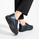Damen-Sneaker aus echtem Leder - Seitenansicht