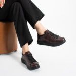 Damen-Sneaker aus echtem Leder - Leder