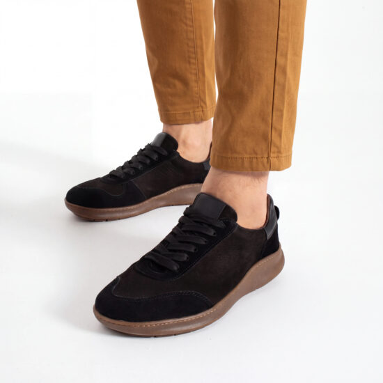 Herren-Barfuß-Sneaker aus echtem Leder - TSL Barefoot Atlas Black