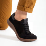 TSL Barefoot Atlas Black - Schwarz - Nubukleder