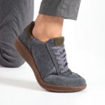 TSL Barefoot Atlas Blue - Blau - Nubukleder