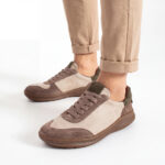 Herren-Barfuß-Sneaker aus echtem Leder - TSL Barefoot Atlas Beige