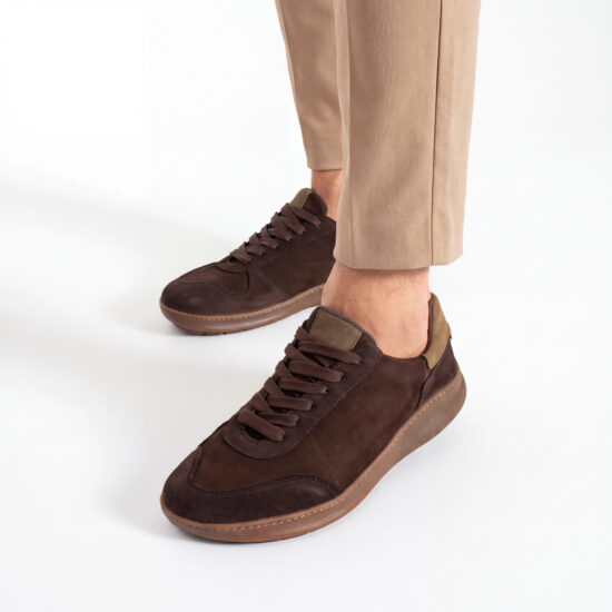 Herren-Barfuß-Sneaker aus echtem Leder - TSL Barefoot Atlas Brown
